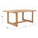 Melrose Rectangular 4 - Person 70.8" Long Teak Dining Set with Cushions
