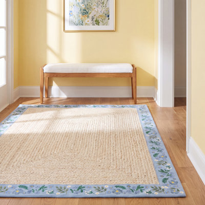 Rifle Paper Co. x Loloi Hand-Braided Floral Rug