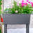 Oversized Self-Watering Outdoor Planter Box and Raised Garden Bed with a Adjustable Storage Shelf