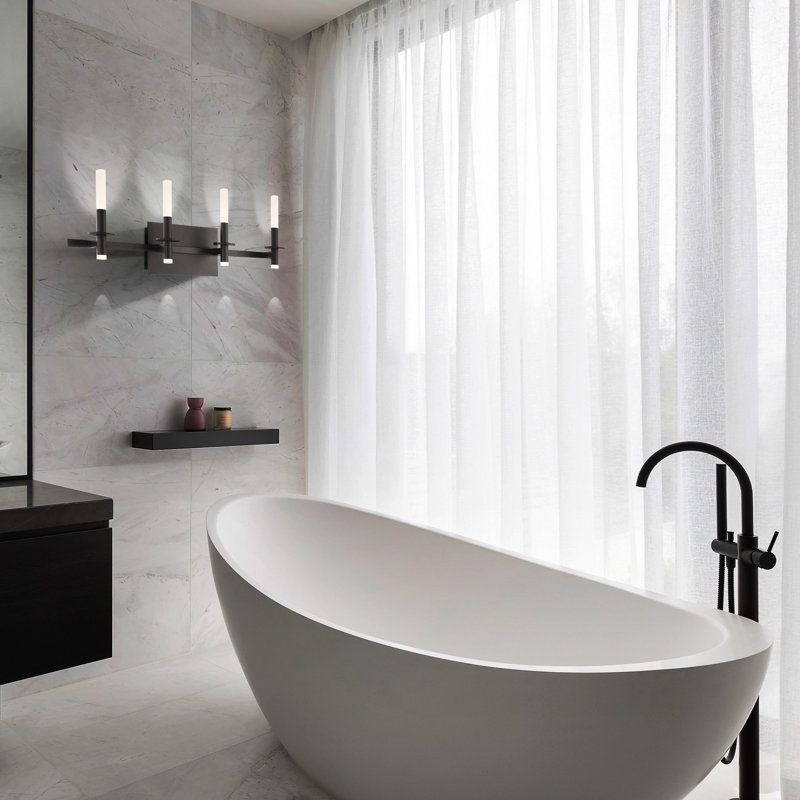 Torna 8 Light Vanity, Matte Black