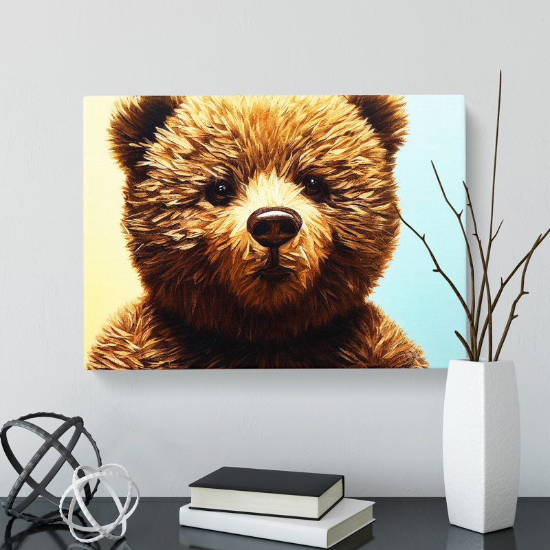 Wondrous Teddy Bear - Wrapped Canvas Print, 35cm H x 50cm W