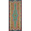 Tapis de couloir kilim fabriqué à la main 5 x 15 dans un style bohémien du sud-ouest