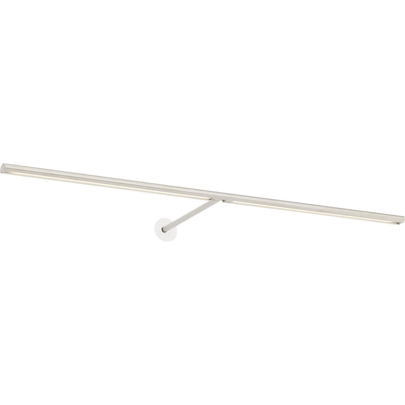 Plural Dome Picture Light, Polished Nickel, 0.5" H x 30" W x 8.9" D, 20.8