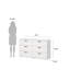  Commode double 6 tiroirs 54,61 po Chesnel-128788683