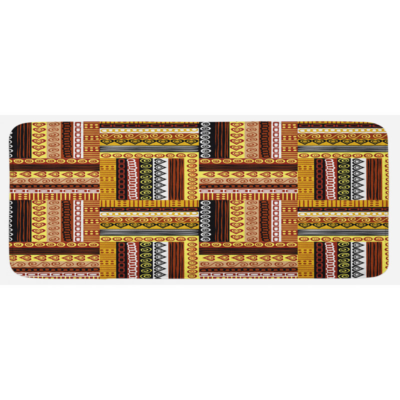 Tapis de cuisine traditionnel multicolore