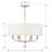Vann 6 - Light Unique Drum Chandelier with Beaded Accents