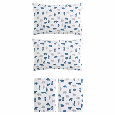 Ensemble de draps 100% coton 200 fils