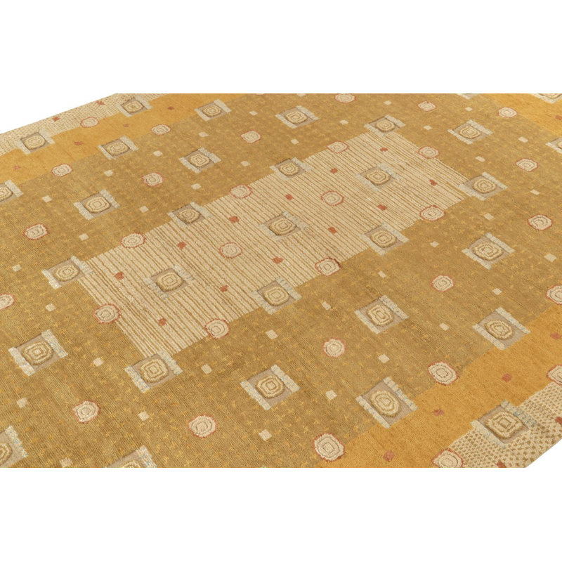 Scandinavian Wool Geometric Area Rug, Rectangle 8' x 10'