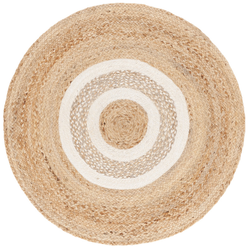 Tapis naturel / ivoire Natural Fiber 528, Rond 3 pi