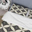 Ensemble de housse de couette beige et noir Midcentury Tiles - Midcentury-109173267