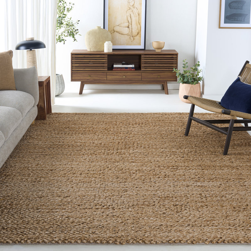 Tapis en jute / coton Kierstan, Rectangle 8 pi x 10 pi