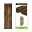 Porte de grange à panneaux en bois peint avec ensemble de quincaillerie d'installation-73160428-73160429