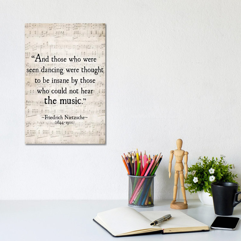 Fredrich Nietzsche by Debbra Obertanec - Wrapped Canvas Print, 30.48 cm H x 45.72 cm W x 1.91 cm D