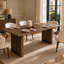 Simple Style Extendable Rectangular Dining Table for 6-8 People
