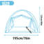 Tente de lit double bleue, tente de couchage intérieure respirante et sensorielle, tente occultante pour espace privé pour enfants-136278383