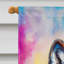 Drapeau de maison de loup hippie