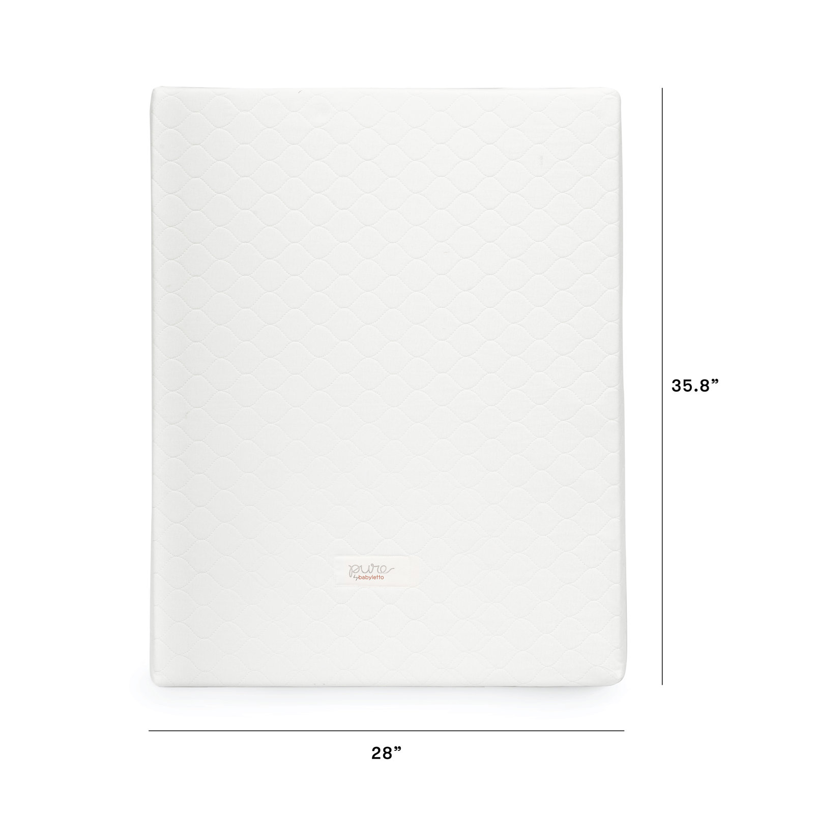 Pure Core Midi Crib Mattress w/ Hybrid Quilted Waterproof Cover (Lightweight)