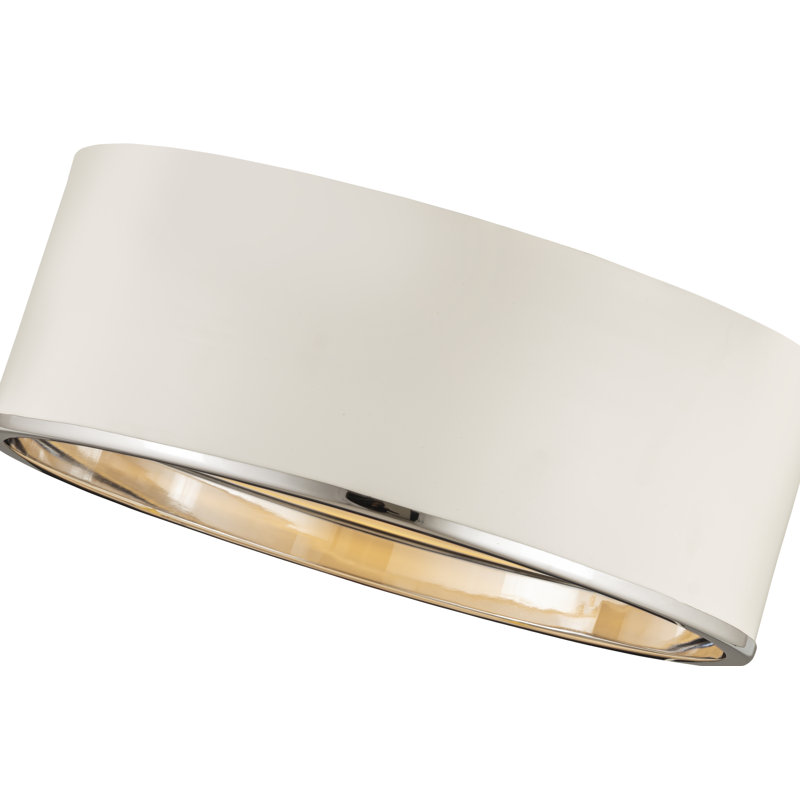 Caille Flush Mount, White