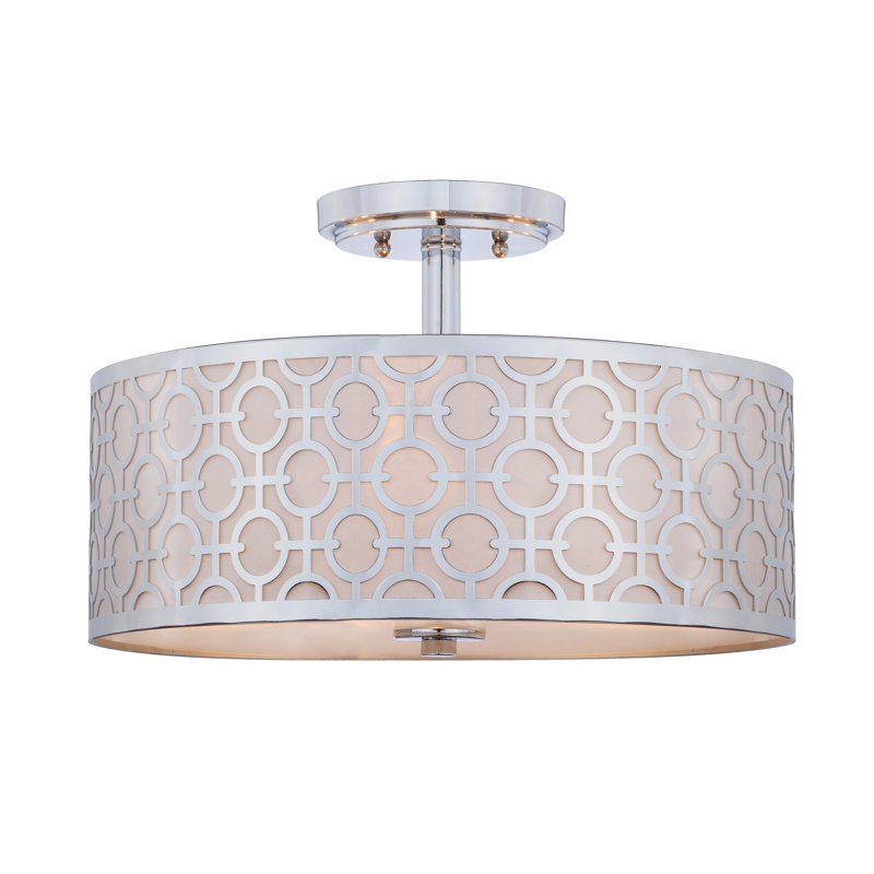 Fabric Semi Flush Mount