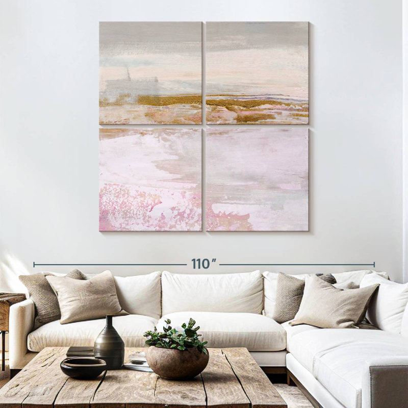 Magenta Skyline I, 74" H x 74" W