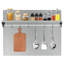 Dosseret de cuisine en acier inoxydable 24 po x 30 po avec support à épices et crochets Utensuk