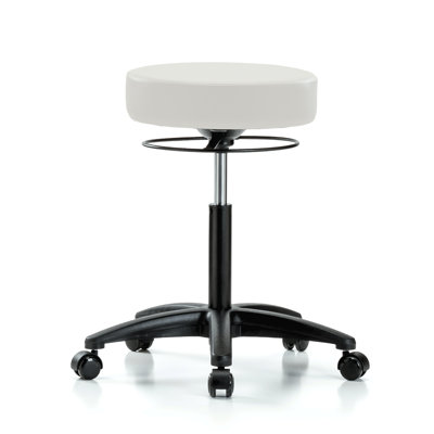 Adjustable Height Lab Stool with Removable Casters/Wheels