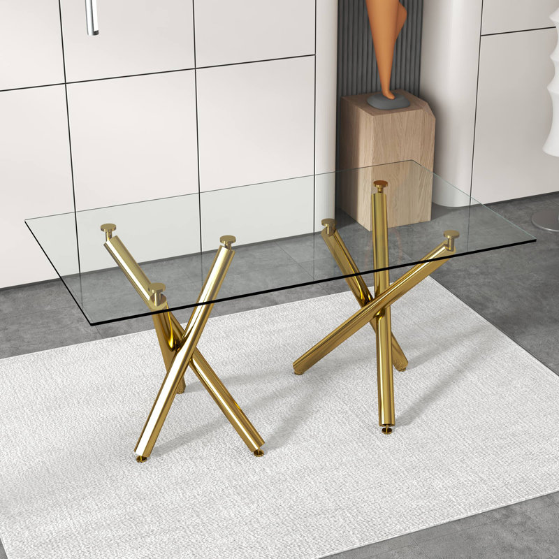 with Steel Base Dining Table