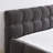 Chenille Fabric Grounded Queen Size Platform Bed with Headboard and Solid Frame-1012177986