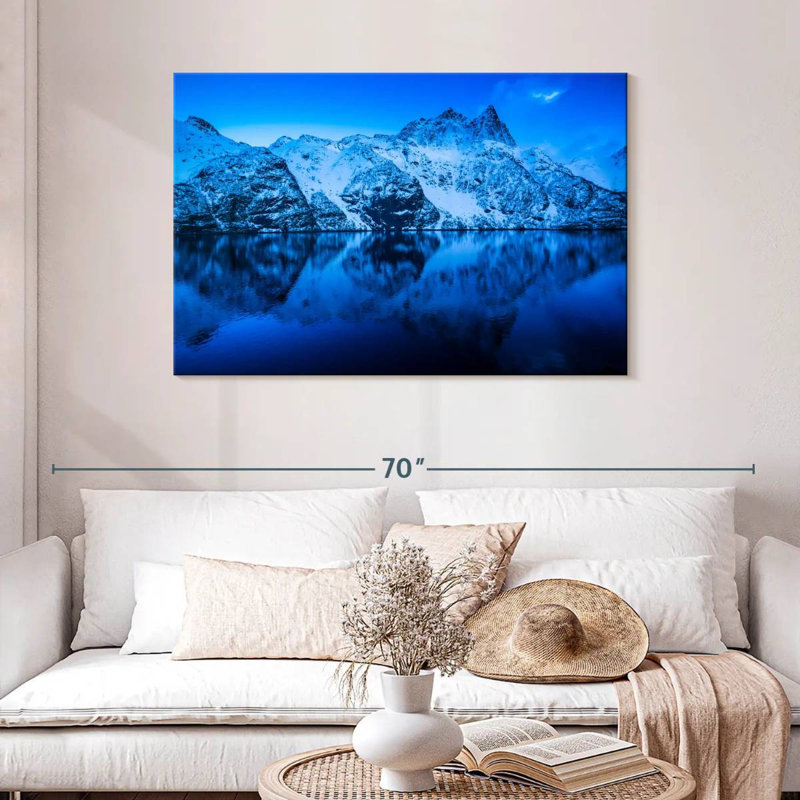 Alvord Blue Mountainscape, 30" H x 45" W