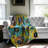 Psychedelic Blossom Bonanza Throw Blanket-98855150