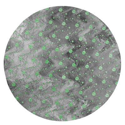Chenille Polka Dots Indoor Rug