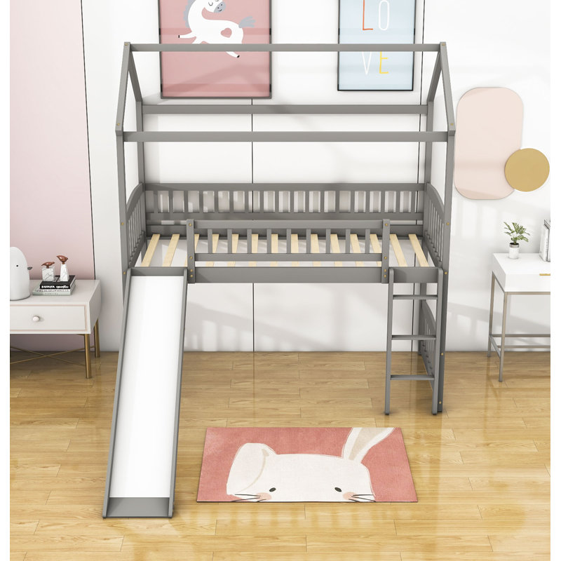 Lit mezzanine simple Clevenger par Harper Orchard, gris