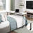 Multipurpose Over The Bed Desk With Adjustable Height, Metal Legs With Casters, Overbed Table 1Pc, Laptop Table For Bed, Breakfast Table-1769137826