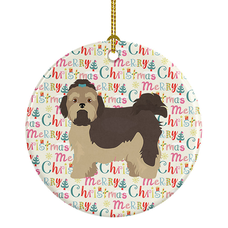 Ornement suspendu russe Merry Christmas