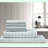 Cool Gray Striped Bed Sheet Set - 6 Piece Size Sheets