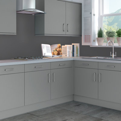 48" x 96" Tin Backsplash in Grey