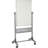 Platinum Reversible Freestanding High Pressure Laminate Reversible Small - 2' - 4' Whiteboard
