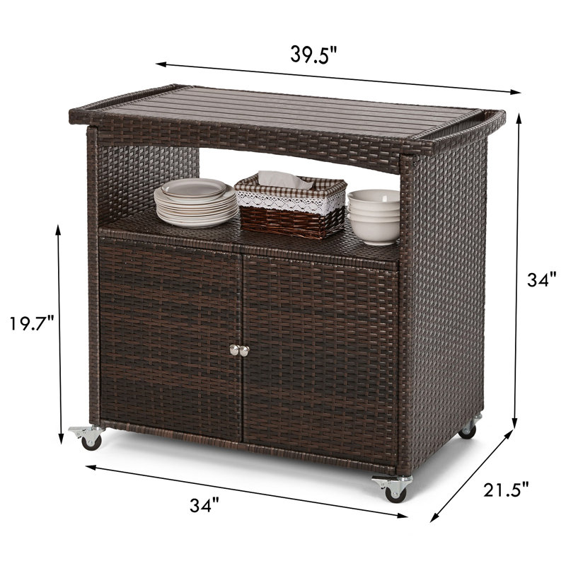 DuPalais Rectangular Outdoor Buffet & Console Table