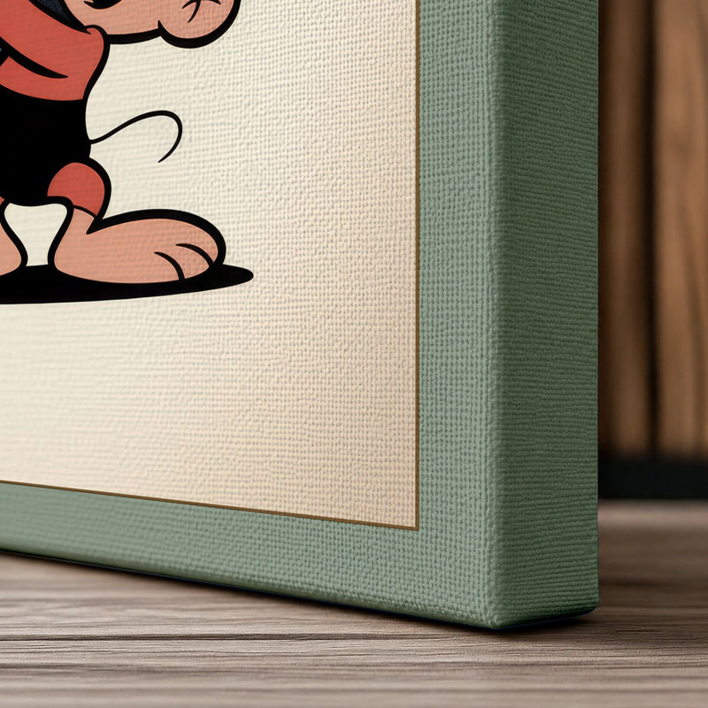 Play It Louder Retro - Wrapped Canvas, 18x12 - 45.7 x 30.5 cm, Sage Border