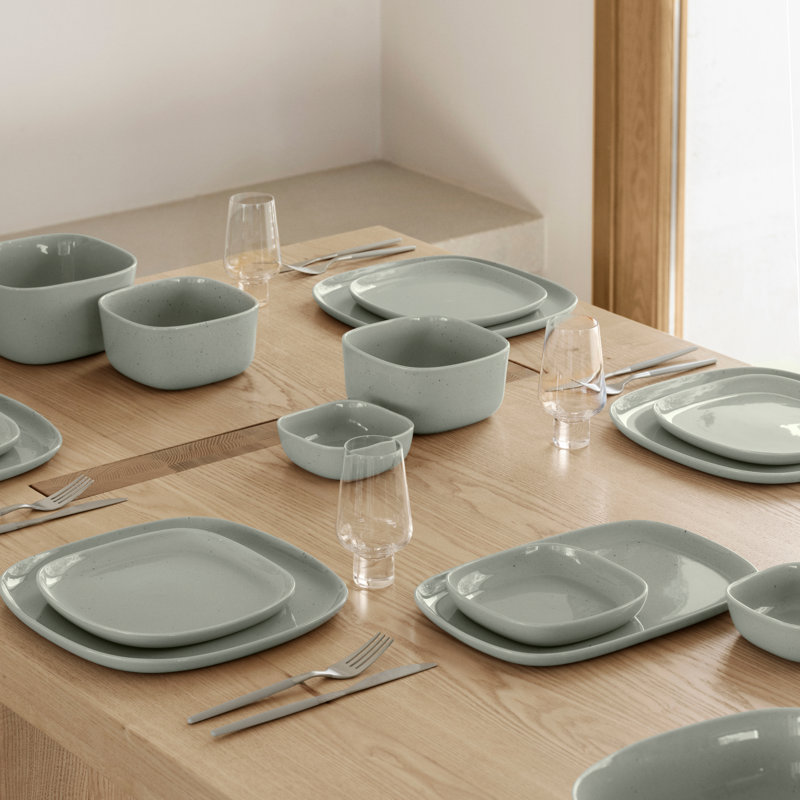VAHLO Stoneware Salad/Dessert Plate, Beige