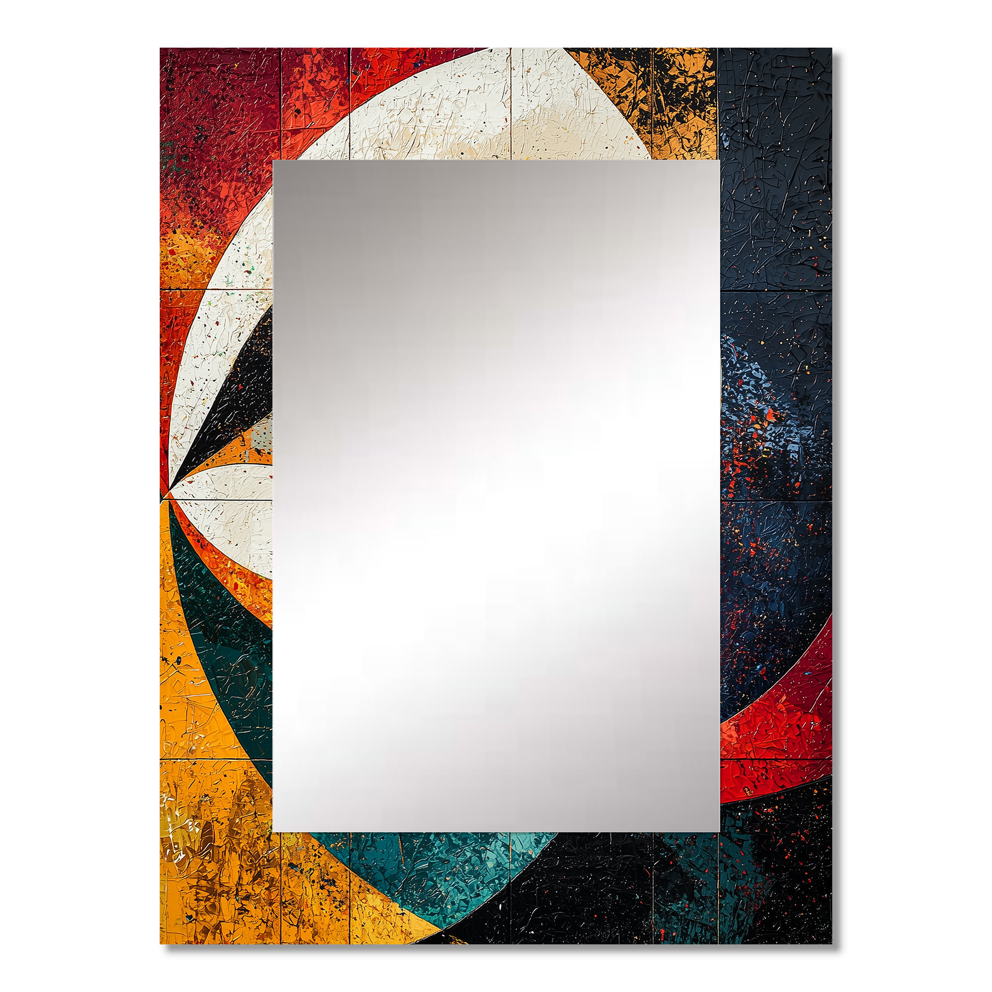Many Mirrors Abstract Dakota Fields Multicolor Abstract Eye Of Opulence - Abstract Shapes ...