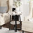 Jalanda Tall End Table with 2 USB Ports, 2 Power Outlets, and 2-Tier Storage Shelves-2134027304