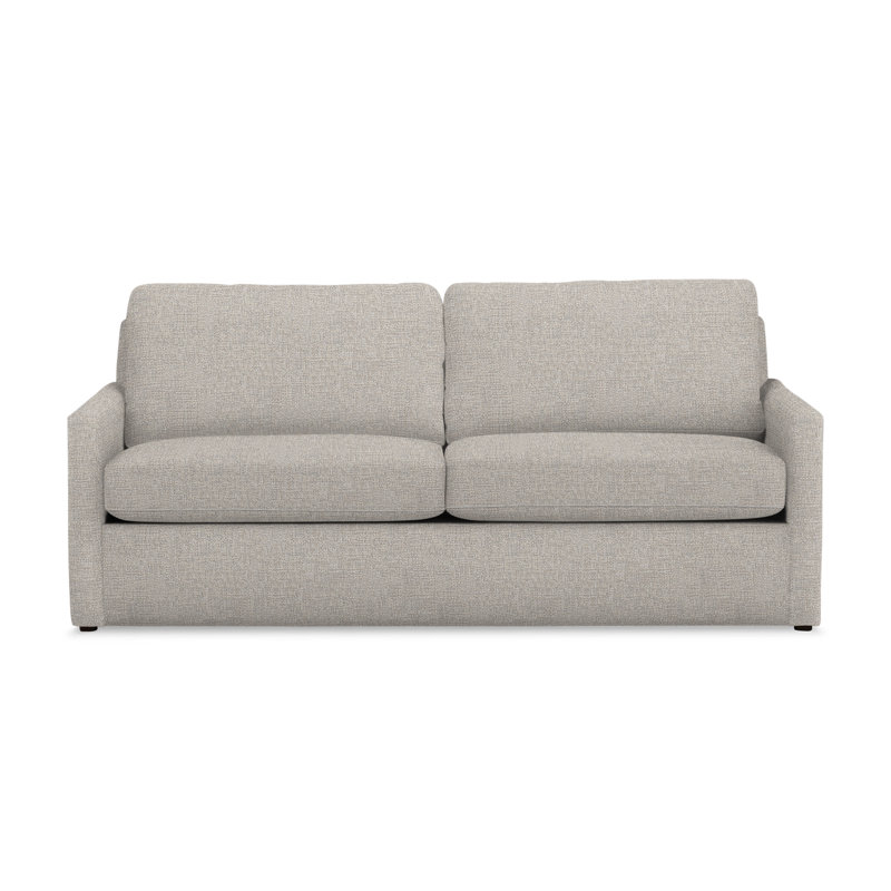 Savannah Upholstered 85'' Sofa, Drusky Ivory Sustain® Basketweave