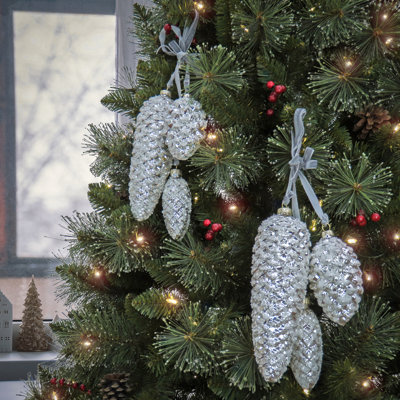 8'' Handmade Glass Holiday Shaped Ornament