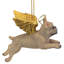 French Bull Dog Angel Holiday Ornament