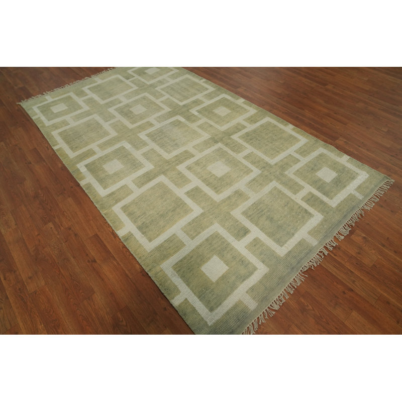Tapis oriental géométrique moderne 5 x 8