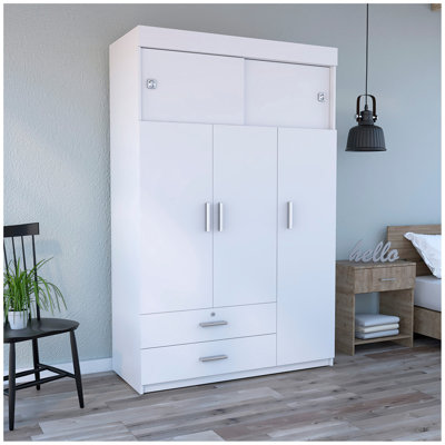 Armoire Chaplin, chambre à coucher, blanc