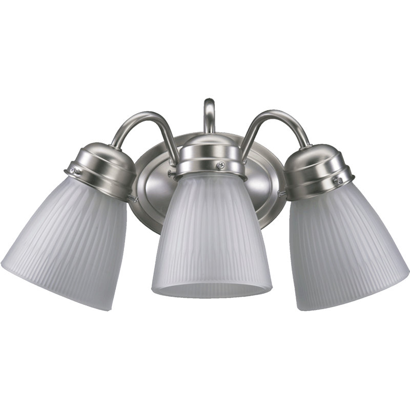 Éclairage pour meuble-lavabo 3 lumières Lovell, Nickel satiné