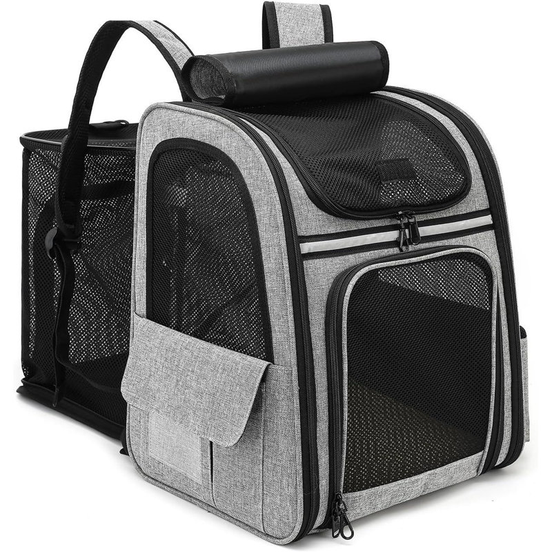 Pet Carrier with 1 Door, Grey