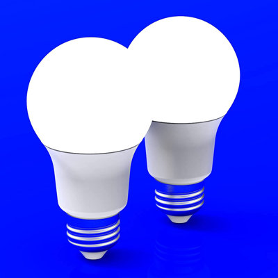 7 Watt 40 Watt Equivalent, A19 LED Non-Dimmable Light Bulb, Base -  AmeriLuck, COLORA19BLU5W-2